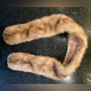 34” long fur stole vintage
